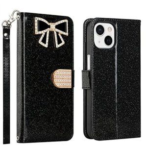 Wallet case for iPhone 13 Pro, Black color